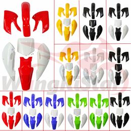 KLX 110 Motorfiets Volledige Kuip Kits Plastic Body Cover Spatborden Spatbord Voor KLX110 KX65 Voor Suzuki DRZ110 RM65 Motorcross Scooter Buggy Go kart Quad Pro Dirt Pit Bike