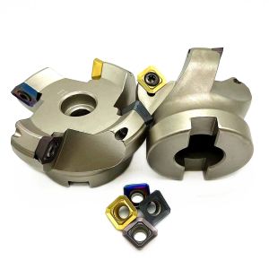 KM12 50 -22 -4T KM12 63-22-4T Face Mill Indexable 45 grados Cutter Cutter Cutter Tool Terratorios CNC para SEHT1204 Insertos