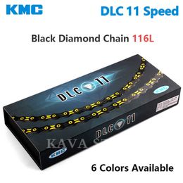 KMC -keten DLC 11 Speed ​​MTB Bike Diamant Ultralight Black 116/118L X11 Mountain Bicycle 11V 10S Ketens voor Shimano 0210