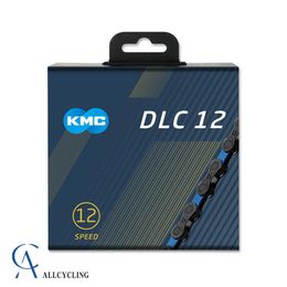 KMC DLC 12 Velocidad de cadena MTB Bike Diamond Ultralight Black Blue Blue Bicycle Cadinas para Shimano 12V 0210