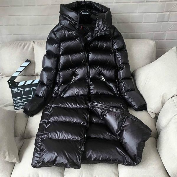 Parkas en duvet pour femmes KMETRAM Veste d'hiver Femmes 90% Canard Femme Vestes bouffantes à capuche Coréen Épais chaud Parka Manteau Femme Hiver MY477