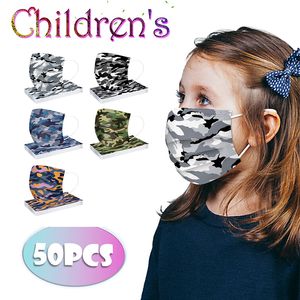 KN95 Enfants Masques De Protection Jetable Non-tissé 3 Couches Impression Coloré Anti-poussière Anti-buée Masques Pour Enfants