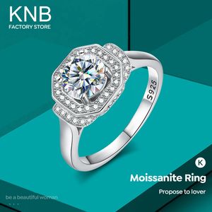 Knb glanzende geometrische vormringen voor vrouwen solitaire diamant halo ring sterling sier bruiloft fijne sieraden 2 bbb