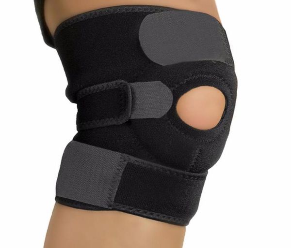 Souppe de genou support réglable Néoprène en néoprène Bande de genou Open Patella Protecteur de genou pour l'arthrite sportive ACL Run2342886