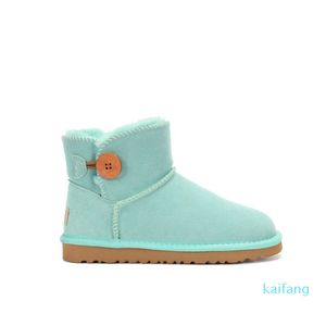 Bottes hautes pour femmes, Ultra Mini plateforme, pantoufles de neige en peau de mouton, fourrure moelleuse, hiver