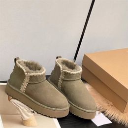 Botas altas até o joelho Tasman Chinelos botas de pele de castanha Slides de pele de carneiro Shearling Tazz NEW Mules Mulheres Ultra Mini Bota plataforma Slip-on Sapatos camurça superior neve conforto