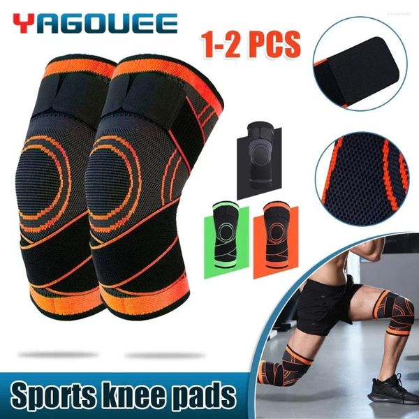 Genouillères 1-2 pièces sport Fitness course cyclisme adultes Protection Compression élastique manchon équipement Anti-collision