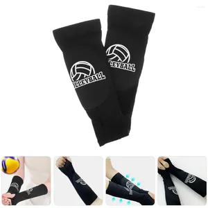 Pads du genou 1 paire de manches de bras élastiques de garde de bracelet de volleyball