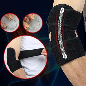 Kniebeschermers 1 stuk verstelbare elleboogsteun met sterke veerbeschermer voor basketbal gewichtheffen armbrace