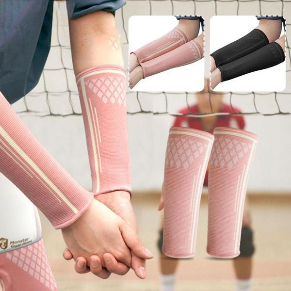 Rodilleras 1 par Voleibol Deportes Brazo Guardia Muñequeras Manga protectora Banda de mano Sudor Muñequera Soporte Brace Wrap Armguard