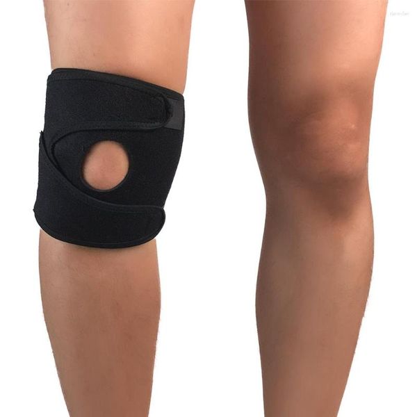 Genouillères 1 pc Respirant Brace Sleeve Pad Soutien Fitness Gym Réglable Compression Néoprène EVA Patella Protecteur Couverture