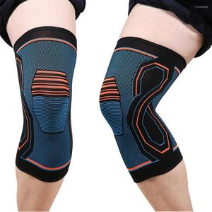 Knie -pads 1 pc hoog elastische brace rekbare beschermende mouw ademende beengewricht protector oefening knieper