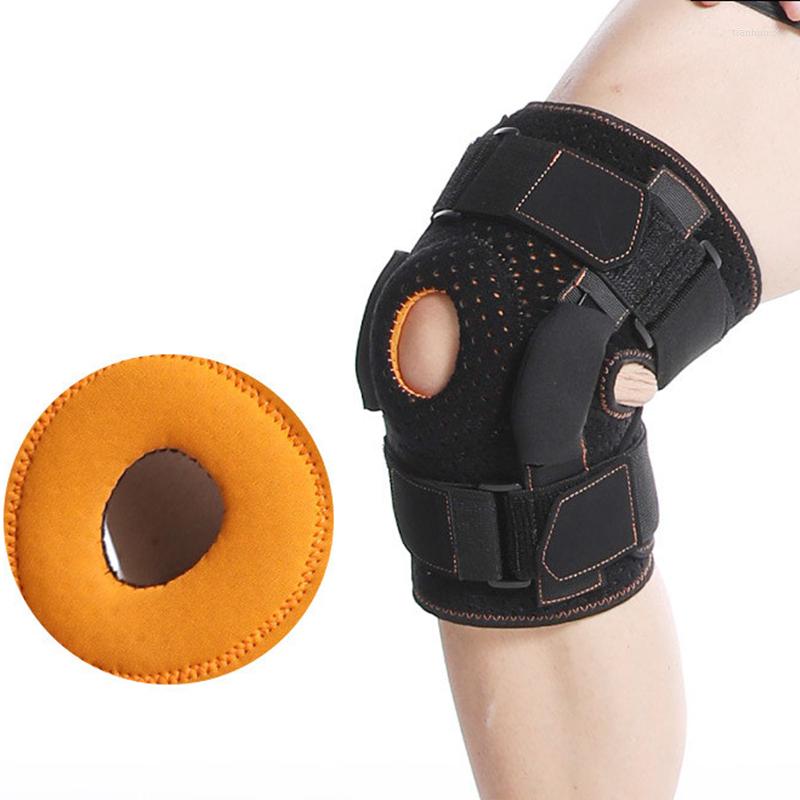 Knie -pads 1pc orthopedisch pad brace ondersteuning compressie scharnierende beschermer riem voor mannen vrouwen pees ligament meniscus pijnverlichting