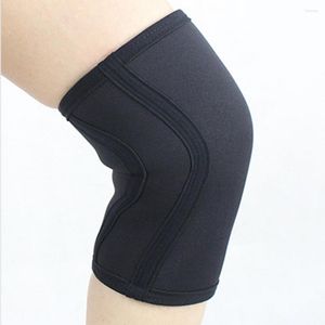 Genouillères 1Pc manchon antidérapant Texture douce respirant équipement de protection épaissi Sport jambe Pad pour l'haltérophilie