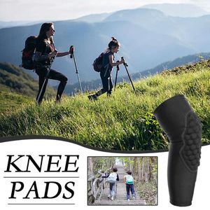 Knie pads 1pc tiener kinderen voetbal Shin Guard voetbal Anti-collision mouwen Compressie Gym Socks kalf basketbalwarmers been y6q8