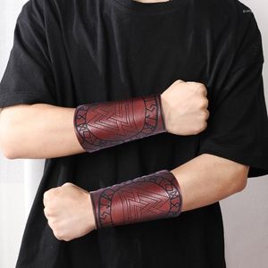 Knie pads 1 stcs handschoen polsband pu lederen middeleeuwse vambrace armbeschermers boogschieten bracer polsbescherming fancy steampunk jurk cosplay rekwisieten