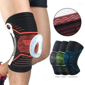 Genouillères en Silicone antidérapantes, 1 pièce, Support de soutien, Fitness, Sport, protection de la rotule, basket-ball, course à pied, manchon de Compression