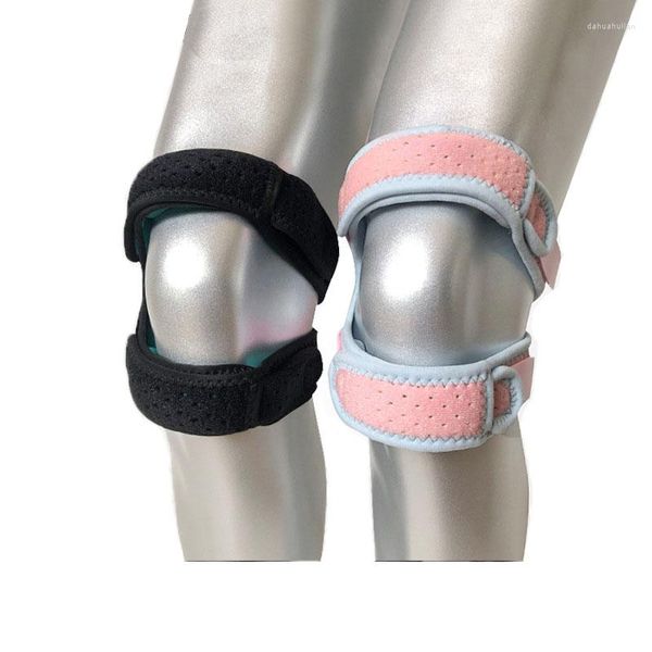 Genouillères 1 pièces sport genouillère Double rotule rotule rotule soutien sangle orthèse coussinet protecteur pour l'arthrite articulations danse