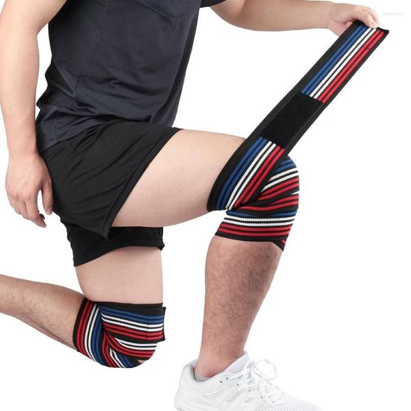 Genouillères 1 pièces Support enveloppant respirant élastique réglable jambe ceinture de sécurité Fitness sport orthèse protecteur équipement