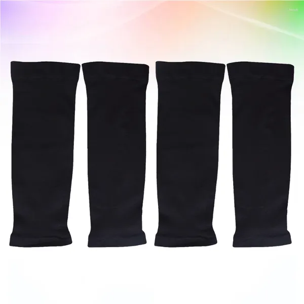 Genouillères 2 paires de manches de bras de volley-ball, gants longs sans doigts, couverture de Protection contre les UV du soleil pour enfants Miss