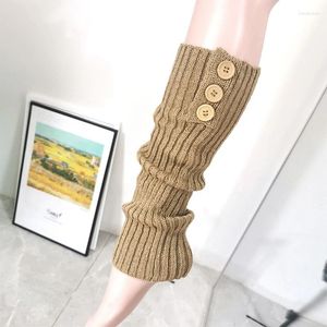 Genouillères Lolita pour femmes, chaussettes longues en laine tricotée, couvre-pieds, chauffe-bras, Y2K, automne hiver, poignets de bottes en Crochet, 2024