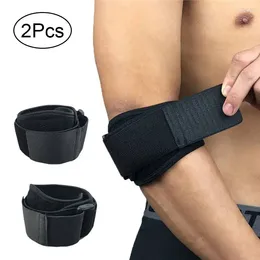 Genouillères 2 pièces support de bras réglable soutien Sport Compression coude soulagement de la douleur articulaire Tennis gymnase basket-ball bande enveloppement Bandage