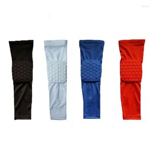 Genouillères 2 pièces basket-ball tir coude protecteur soutien orthèse élastique Sport sécurité Compression bras manchon coussin chauffant