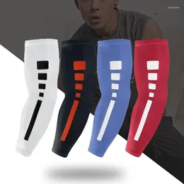 Rodilleras 2 uds protección UV de secado rápido mangas de brazo para correr baloncesto fútbol Fitness guardabrazos deportes calentadores de ciclismo
