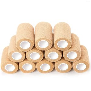 Genouillères 3 pouces x 5 mètres 16 rouleaux de bandage cohésif auto-adhésif pour les entorses athlétiques extensibles de la cheville et le gonflement des animaux de sport