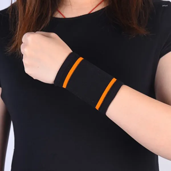 Genouillères 4 pièces bracelet de sport enveloppes de fitness manches de soutien bandes de sueur en tissu pour poignets