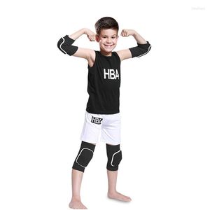 Kniebeschermers 4-delige kindersport- en elleboogset Dikke spons Skate Kneepad Brace Ondersteuningsbeschermer voor kinderen Meisjes Vrouwen