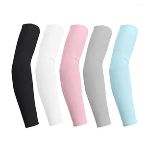 Knie pads 5pairs buiten sporttuin werk hoog elastisch ademende vast fietsen lopende mannen vrouwen zonbescherming koelarm mouwen