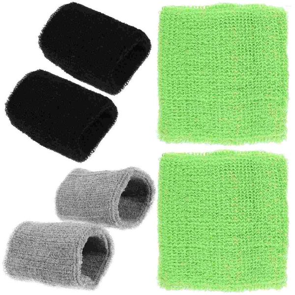 Genouillères 6 pièces bandes de bracelet absorbant la sueur pour poignets bandeaux hommes bracelets de Tennis sangle