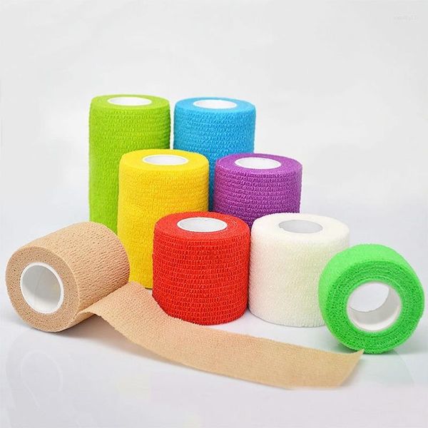 Genouillères 6 Rouleau 4.5 m Couleur Sport Auto-Adhésif Bandage Élastique Wrap Bande Pour Support Pad Doigt Cheville Paume Épaule