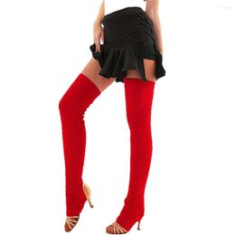 Genouillères 75 cm de haut hiver chauffe Crossfit Sport protecteur femmes Yoga danse Ballet chaussettes longues