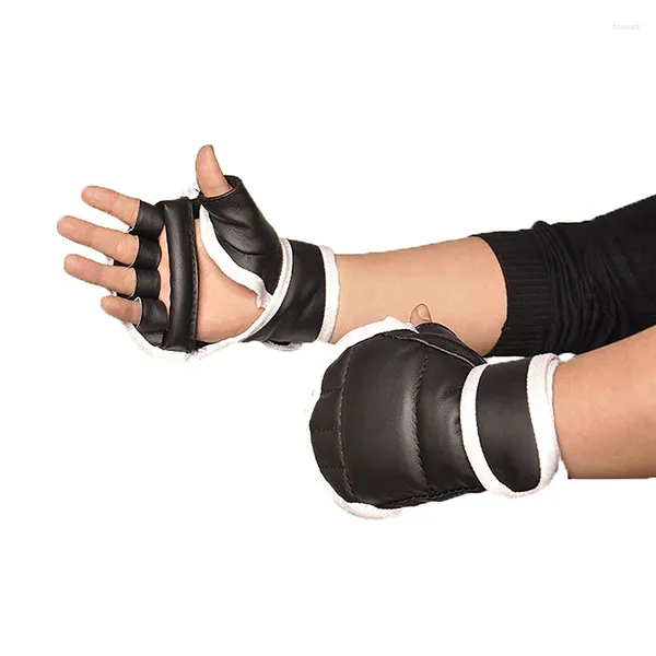 Genouillères Une paire de gants de boxe mâle et femelle combat Sanda spécial enfants Taekwondo adulte sac de boxe gants d'entraînement de fitness