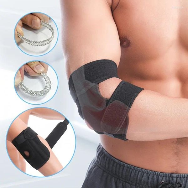 Rodilleras ajustables, codo deportivo, transpirable, baloncesto, gimnasio, manga de brazo de seguridad, apto para hasta 176,37 lb, 1 unidad