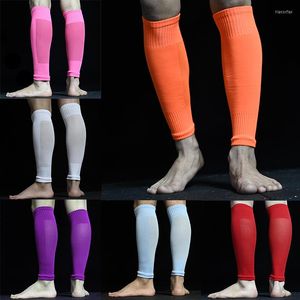 Knie pads volwassen sportbeen ademende elastische voetbal scheenplaat deksel vaste sokken gaas single-layer inzetzak bodemloos