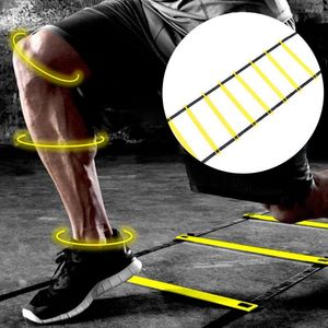 Knie pads basketbal voetbal voetbal voeten behendigheid snelheid training ladder en 10 kegels sport fitness