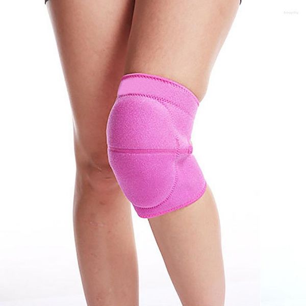 Genouillères Noir Bleu Anti-Collision Éponge Épaissie Protection Silicone Anti-Slip Fitness Danse Pressurisé Brace