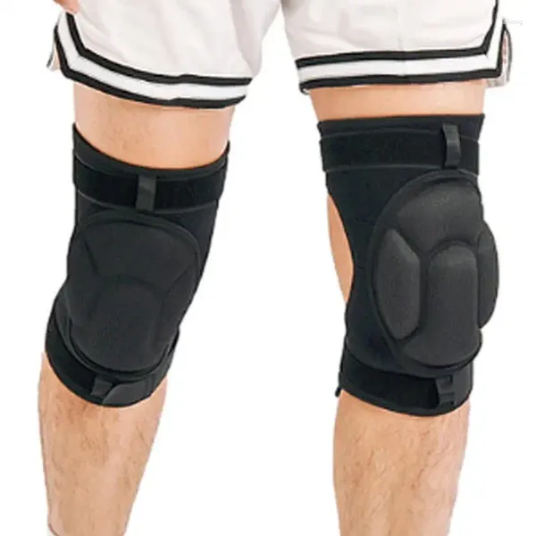 Genouillères orthèse 1 paire de tampon éponge épais antidérapant pour éviter les collisions pour l'entraînement au basket-ball et au Badminton