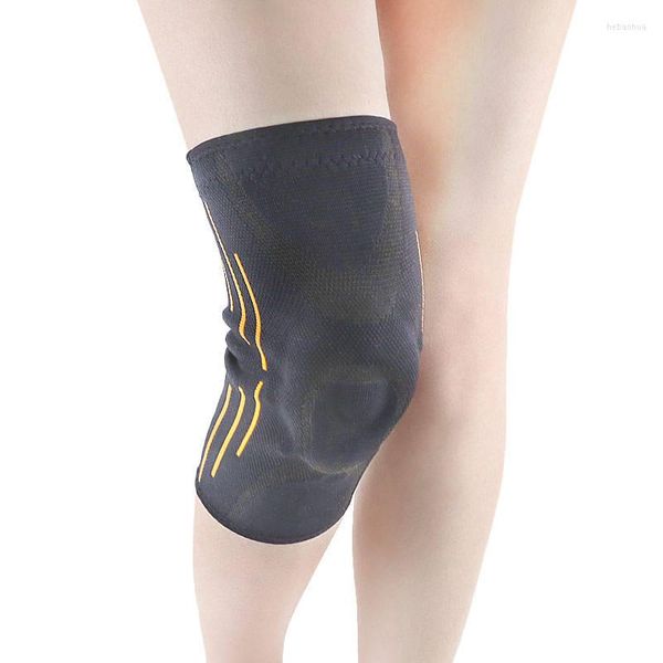 Rodilleras Brace Sleeve Silicona Compresión Pierna Soporte Pad Para Levantamiento Correr Deportes Articulación Alivio del dolor Artritis Menisco Recuperación