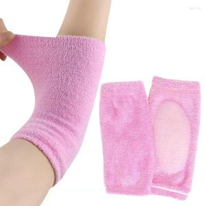 Genouillères Respirant Football Sport Coude Gym Protecteur Absorber La Sueur Basketball Bras Manches VTT Rose Vélo Protecter