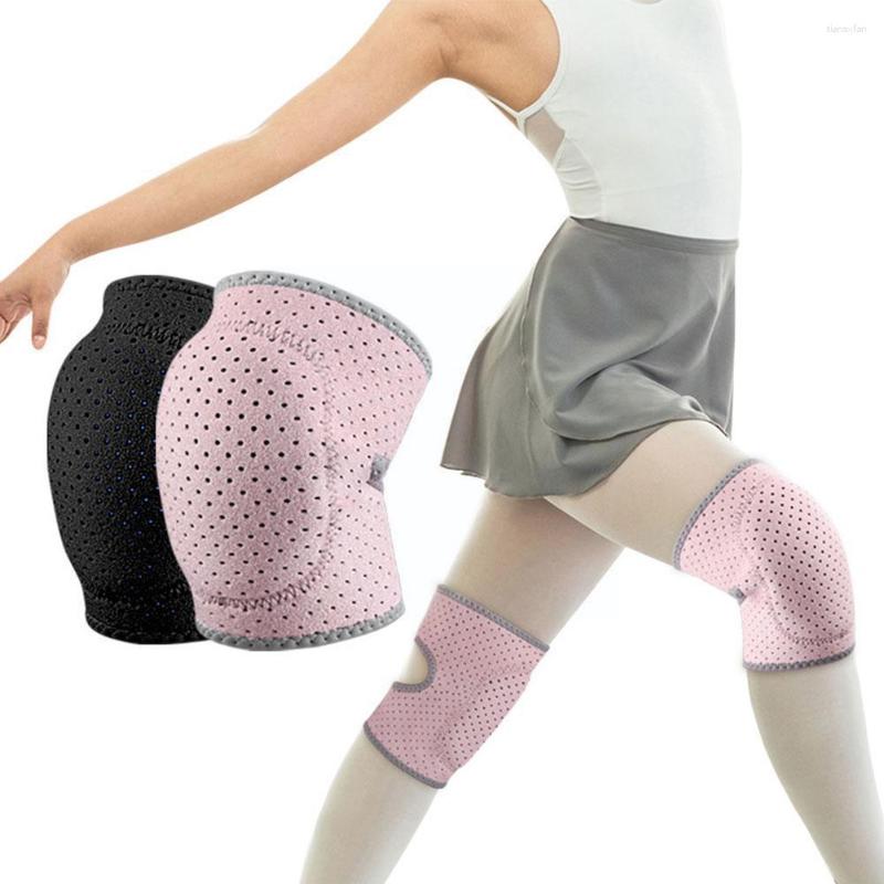 Rodilleras esponja transpirable ajustable para voleibol baile arrodillado anticolisión práctica espesado deportes Kne G1M2