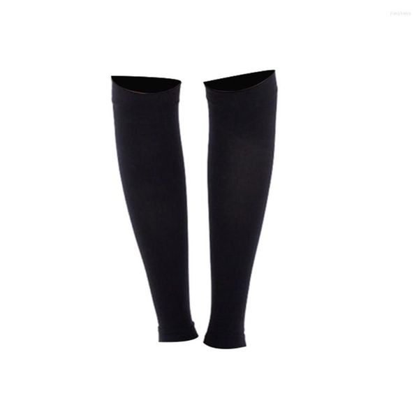 Genouillères Chaussettes de compression mollet Manches Attelles Collants de course Pied