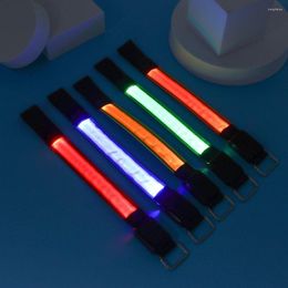 Rodilleras de carga para correr al aire libre, pulsera deportiva reflectante, cinturón de seguridad, pulseras intermitentes, brazalete con luz LED luminosa