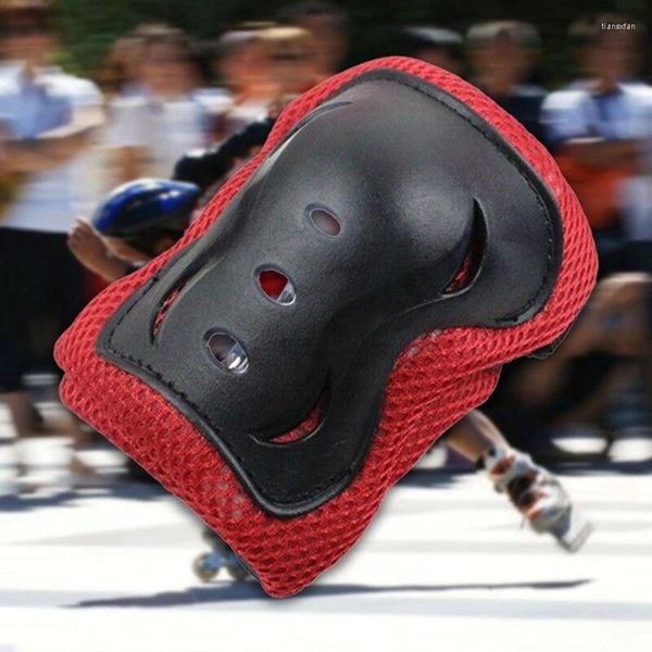 Almohadillas de rodilla para niños Kids Wrister coordenadas Skate Protective Gear Protection Protection Muñeco para ciclismo Skateboard