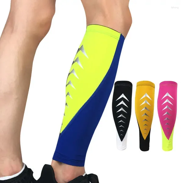 Rodilleras de compresión para piernas, espinilleras para hombres, correr, ciclismo, baloncesto, tenis, deportes, soporte para pantorrilla, Fitness, cubierta de gimnasio para mujeres