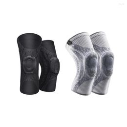 Rodilleras Protector de compresión con soporte de resorte Rodilleras Transpirable Elástico Brace Voleibol Protección de seguridad