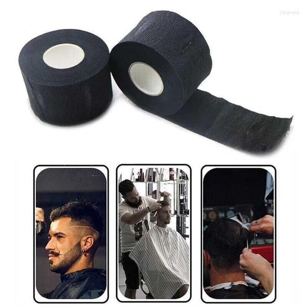 Rodilleras Desechables Peluquería Papel Tiras para el cuello Peluquería Envoltura elástica Rollo de tejido para salón Corte de pelo Estilo R66E